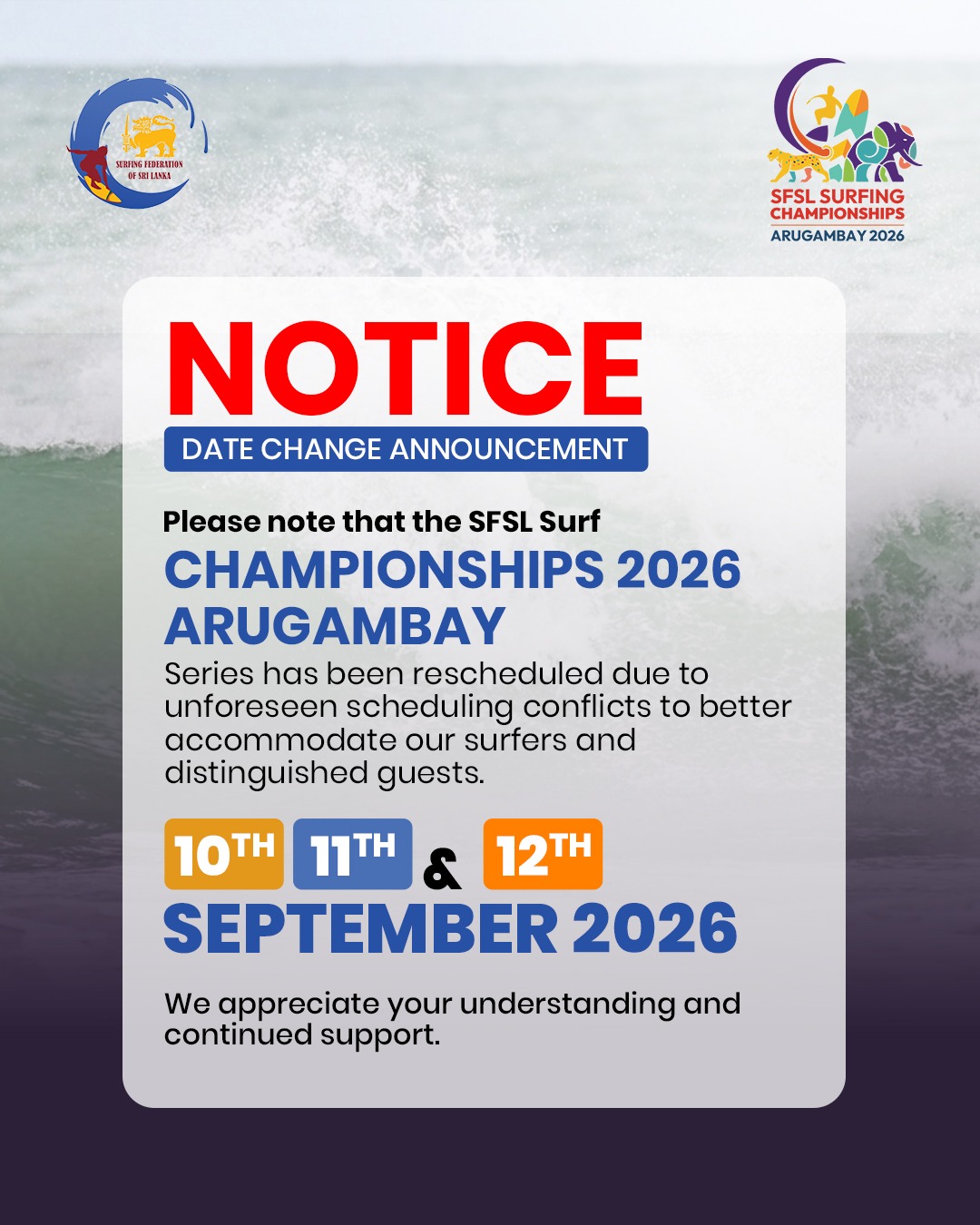 SFSL Surf Championship 2026 – Arugam Bay Series